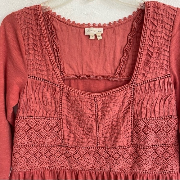 ANTHROPOLOGIE MEADOW RUE NOSARA LACE TEE - Picture 3 of 7